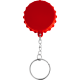 Color: Red (RD) (Row Apparel) Beer Cap Keychain with Bottle Opener