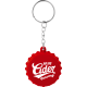 Color: Red (RD) (Row Apparel) Beer Cap Keychain with Bottle Opener