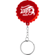 Color: Red (RD) (Row Apparel) Beer Cap Keychain with Bottle Opener
