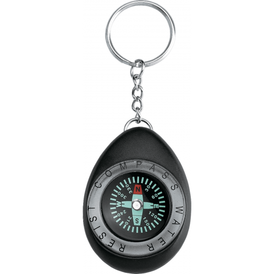 Oval Compass Key Ring