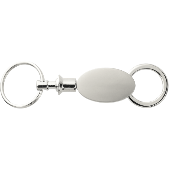 Oval Valet Key Ring