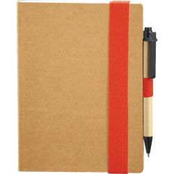 5.5"x 7" Eco Perfect Bound Notebk w/ Pen