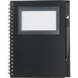 5.5" x 7" Star Spiral Notebook w/Pen