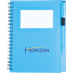 5.5" x 7" Star Spiral Notebook w/Pen