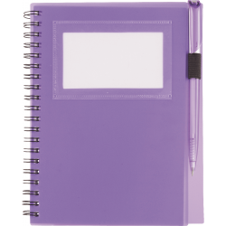 5.5" x 7" Star Spiral Notebook w/Pen