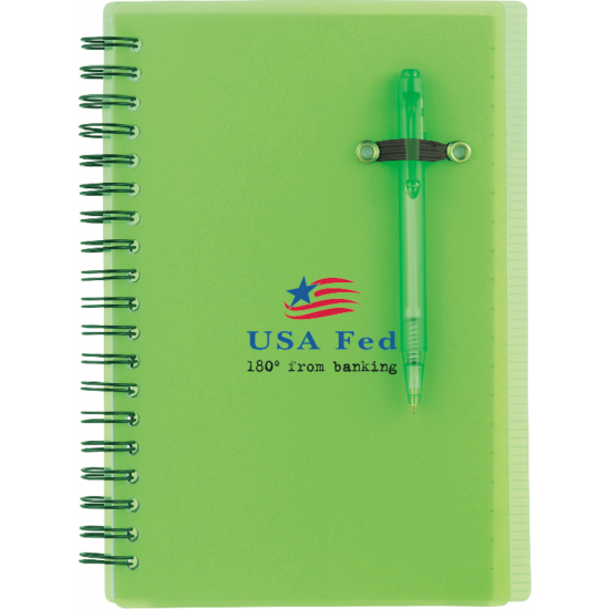 5" x 7" Chronicle Spiral Notebook w/Pen 5" x 7" Chronicle Spiral Notebook w/Pen