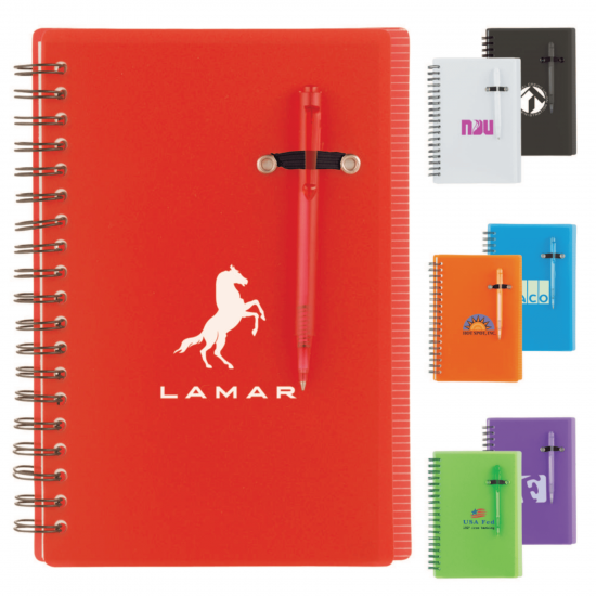 5" x 7" Chronicle Spiral Notebook w/Pen 5" x 7" Chronicle Spiral Notebook w/Pen