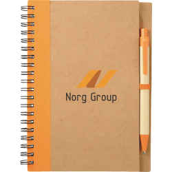 5" x 7" Eco Spiral Notebook with Pen