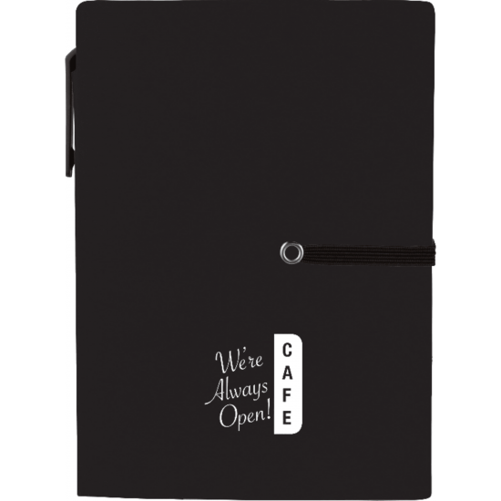 4" x 5.5" Stretch Notebook with Pen