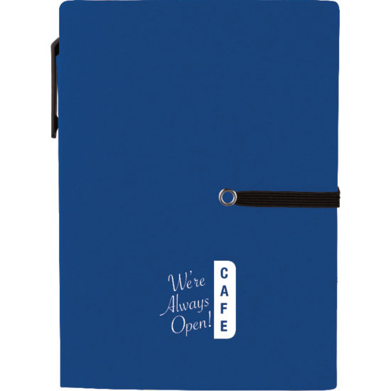 4" x 5.5" Stretch Notebook with Pen