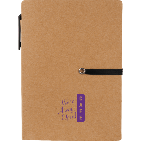 4" x 5.5" Stretch Notebook with Pen
