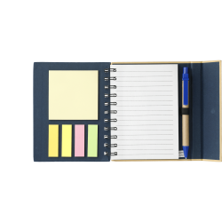5.5" x 6" Lock-it Mini Spiral Notebook w/Pen