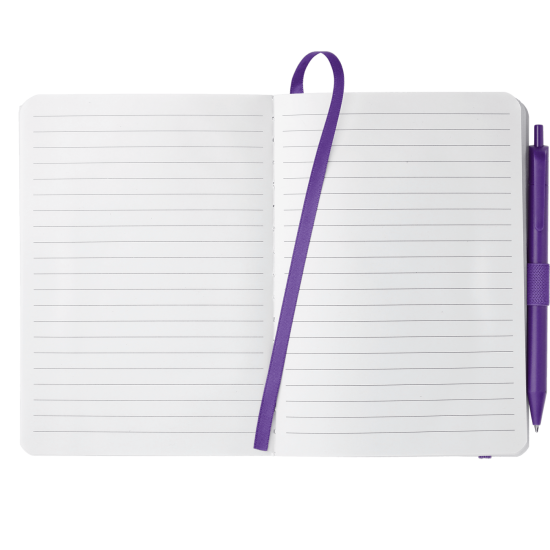 5" x 7" Hue Soft Bound Notebook with Pen