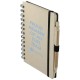 5" x 7" Wheat Straw Notebook With Pen