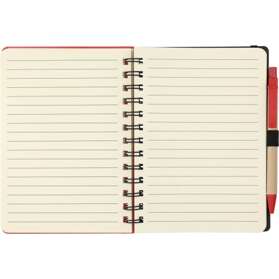 5" x 7" Wheat Straw Notebook With Pen