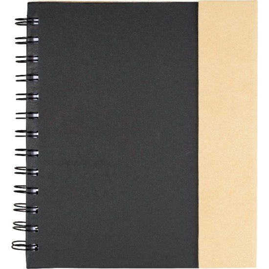 6.5" x 7" Lock-it Spiral Notebook w/Pen