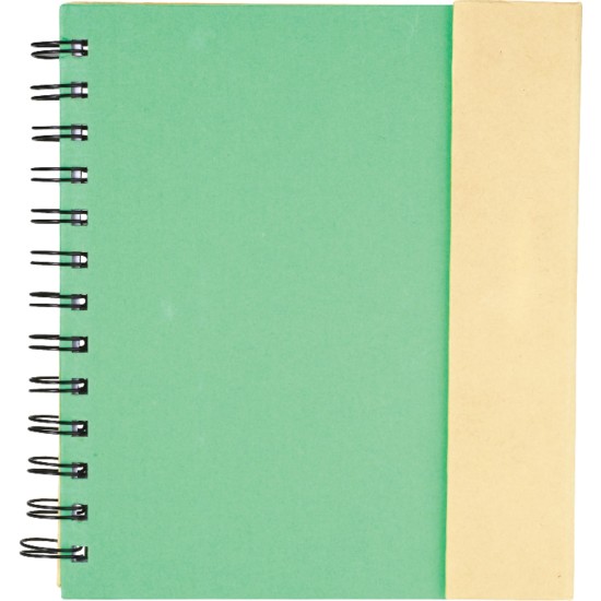 6.5" x 7" Lock-it Spiral Notebook w/Pen