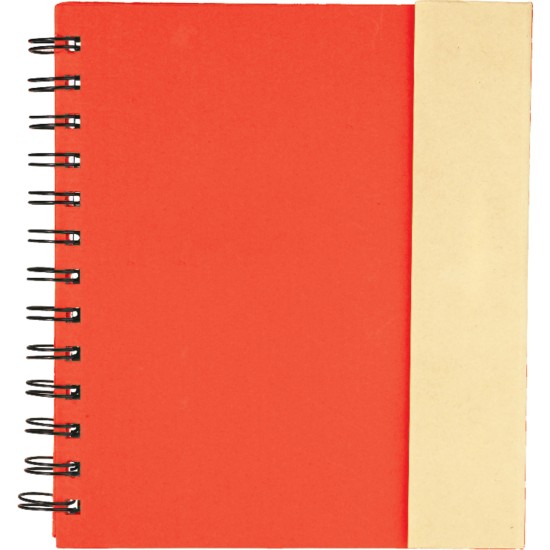 6.5" x 7" Lock-it Spiral Notebook w/Pen