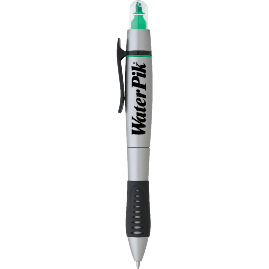 Dual-Tip Ballpoint Pen-Highlighter