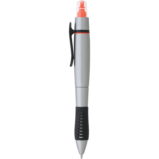 Dual-Tip Ballpoint Pen-Highlighter