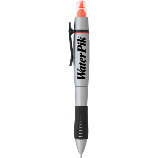 Dual-Tip Ballpoint Pen-Highlighter