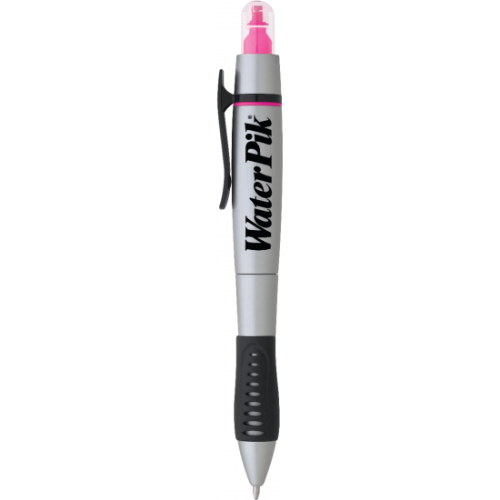 Dual-Tip Ballpoint Pen-Highlighter