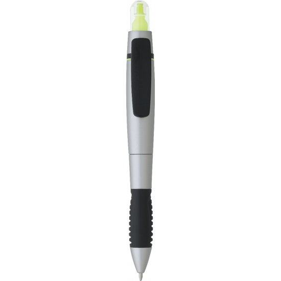 Dual-Tip Ballpoint Pen-Highlighter