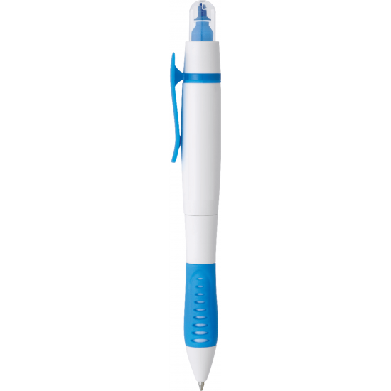 Dual-Tip Ballpoint Pen-Highlighter