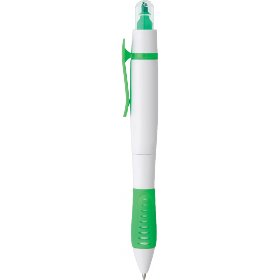 Dual-Tip Ballpoint Pen-Highlighter