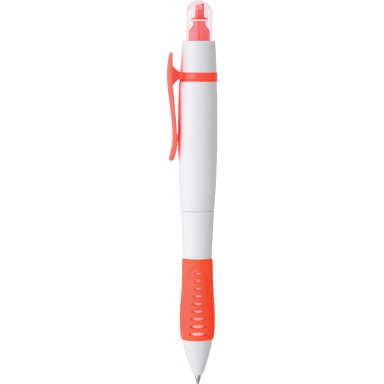 Dual-Tip Ballpoint Pen-Highlighter