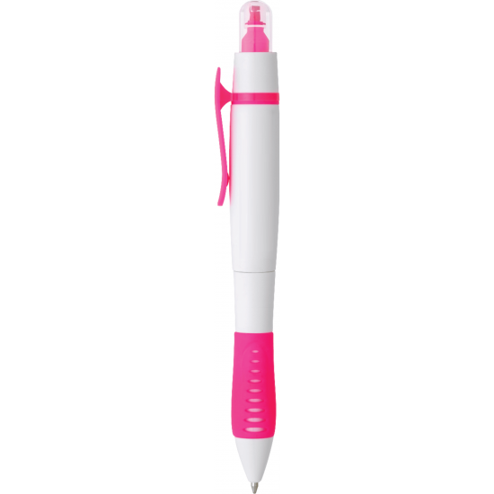 Dual-Tip Ballpoint Pen-Highlighter