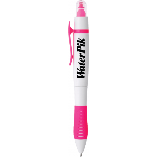 Dual-Tip Ballpoint Pen-Highlighter