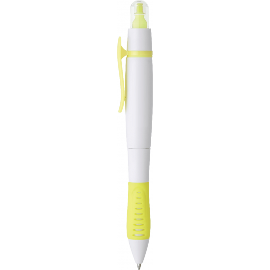 Dual-Tip Ballpoint Pen-Highlighter