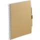 Color: Natural (NT) (Bullet) 5” x 7” FSC® Mix Spiral Notebook with Pen
