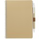 Color: Natural (NT) (Bullet) 5” x 7” FSC® Mix Spiral Notebook with Pen