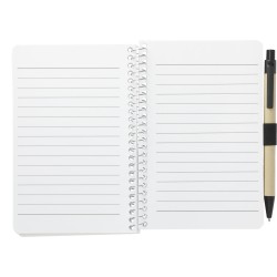 4" x 6" FSC® Mix Pocket Spiral Notebook with Pen