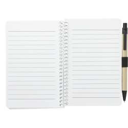 4" x 6" FSC® Mix Pocket Spiral Notebook with Pen