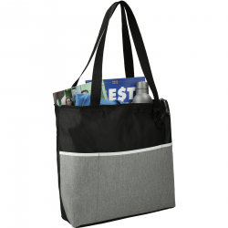 Stone Zippered Meeting Tote