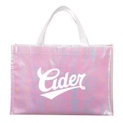 Iridescent Non-Woven Shopper Tote