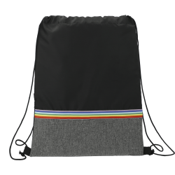 Rainbow RPET Drawstring Bag