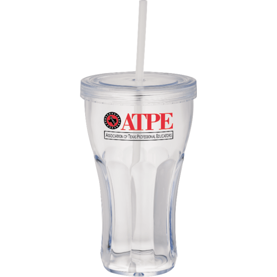 Fountain Soda 16oz Tumbler with Straw