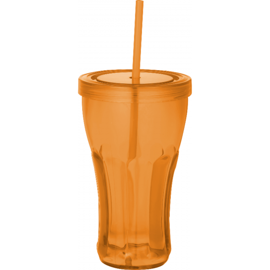 Fountain Soda 16oz Tumbler with Straw