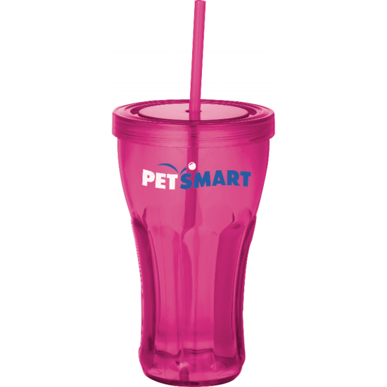 Fountain Soda 16oz Tumbler with Straw