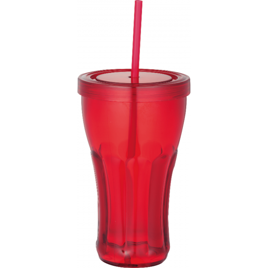 Fountain Soda 16oz Tumbler with Straw