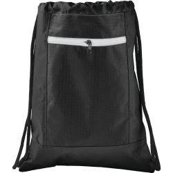 Zippered Ripstop Drawstring Bag