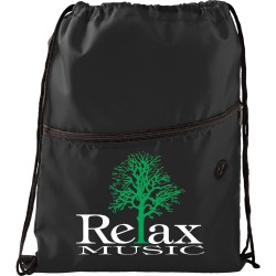 Insulated Zippered Drawstring Bag