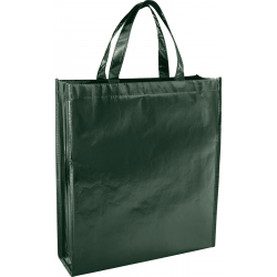 Metallic Laminated Shopper Tote