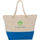 Zippered 12oz Cotton Canvas Rope Tote