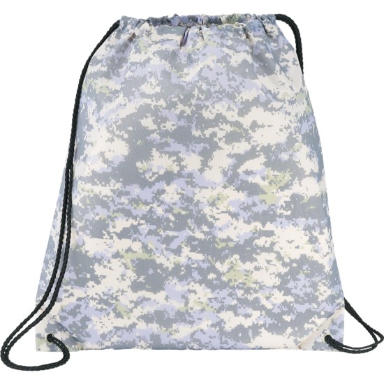 Camo Oriole Drawstring Bag