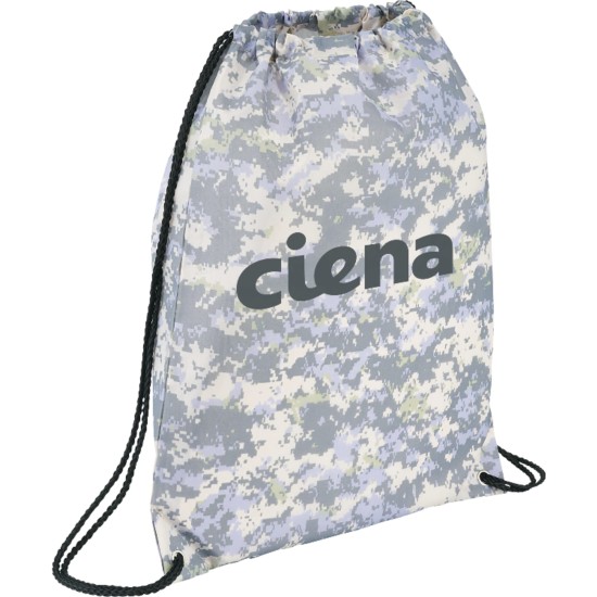 Camo Oriole Drawstring Bag